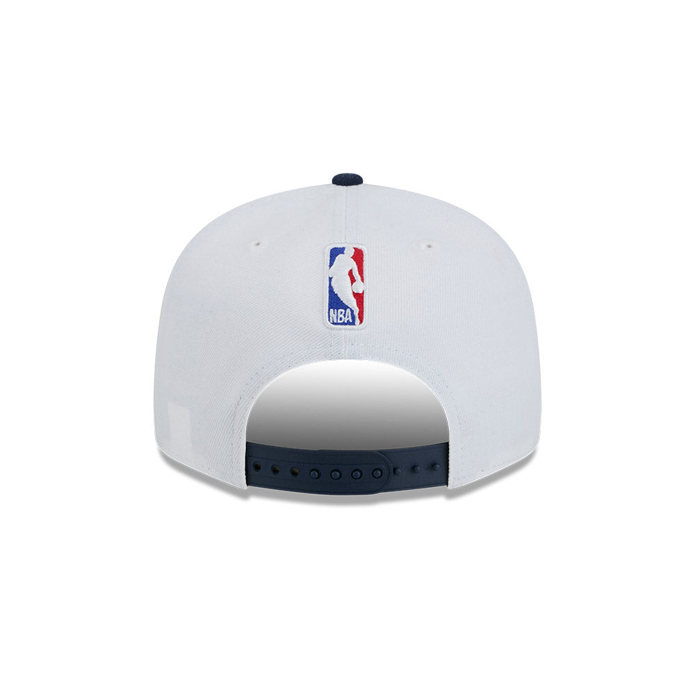 Denver Nuggets Hat - NBA 2024-2025 City Edition White Navy 9Fifty Snapback Cap - New Era